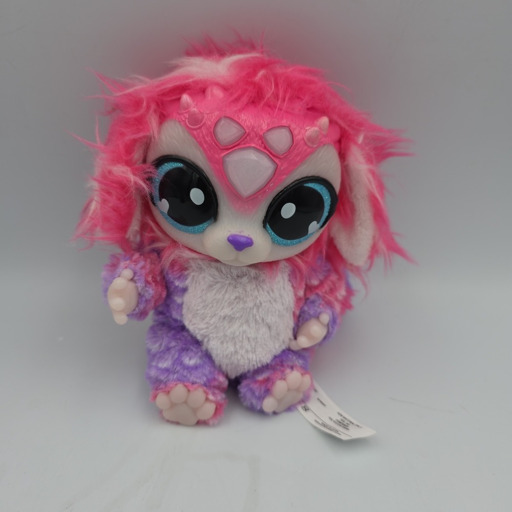 F27 Magic Mixies 7" Interactive Mixie Plush Stuffed Animal Toy Works Pink Purple